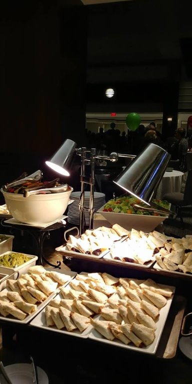 One of the food tables