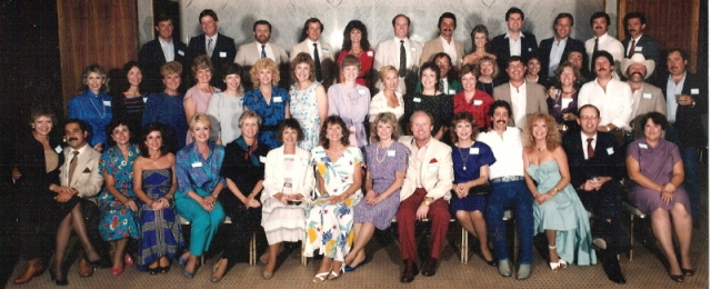 One of three group photos from the 1985 Reunion. (Carolyn Brown)