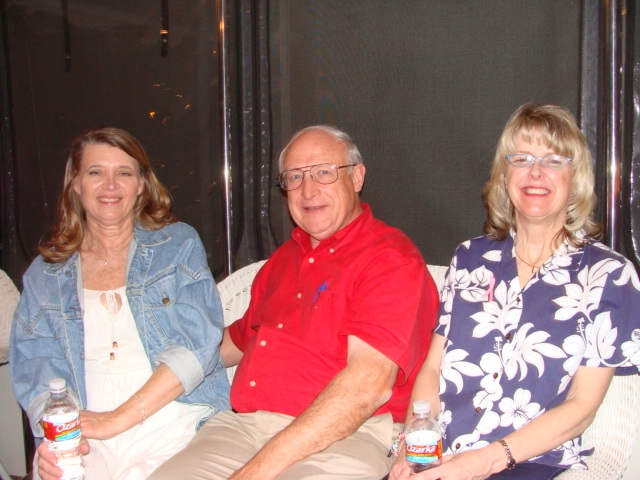 Judy Moser, Danny Sustaire, and Wendy (Pickens) Cone.