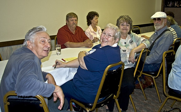 Butch Bosley, Bob Engebretson, Pat (Herring) Lucarelli, Ellie (Isitt) Walker, and Gary Buttice