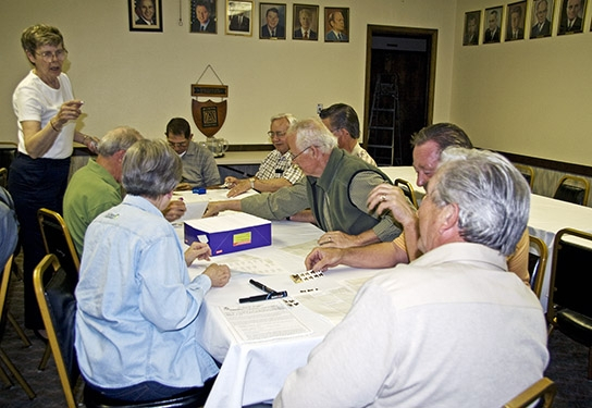 Ann Ray, Bud (Roger) Muller, Susan Baker, Buddy Heimbigner, Bob Stimmel, Dick Gray, Pete King, Dan Frandsen, Gary Wolfe