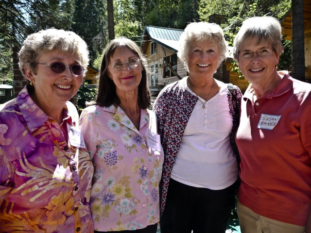 Lynn (Davison) Suckow, Donye Morrison, Robin (Lindsey) Nielson, and Susan Baker
