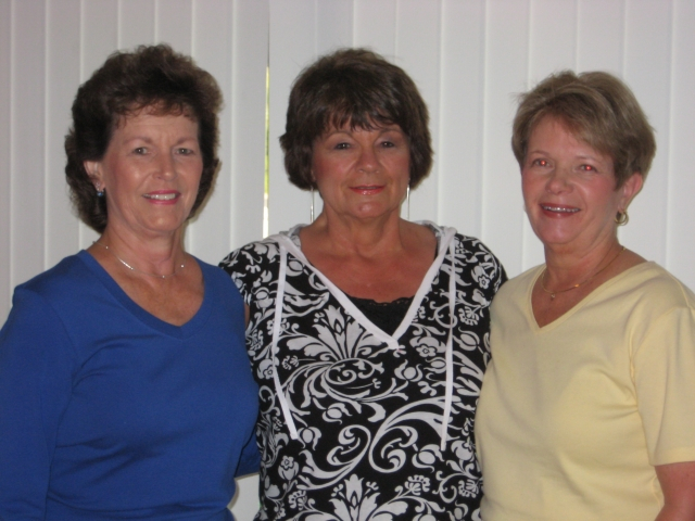 Pat Lucarelli, Shirley Gwinn, Sharon Clements