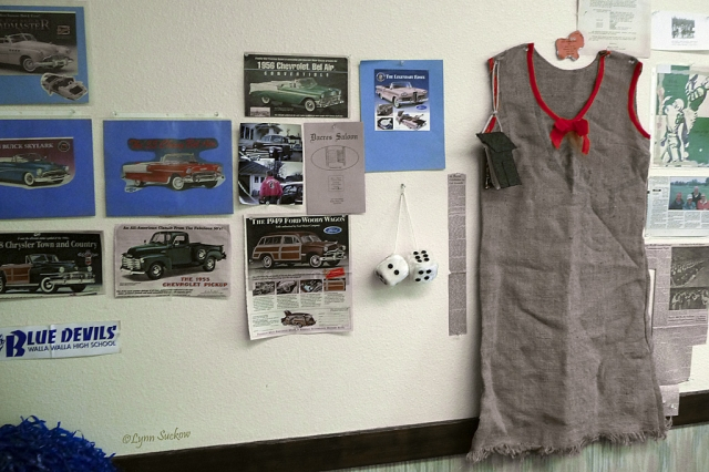A closer look at memorabilia on the walls--2.