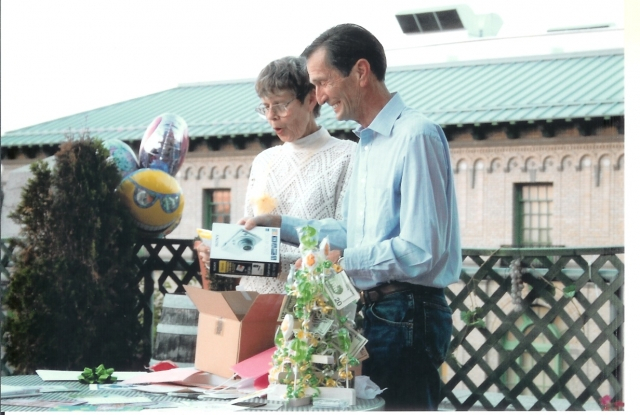 Anns 65th Birthday, Marcus Whitman patio, 8-26-07
(Post Office roof in background)