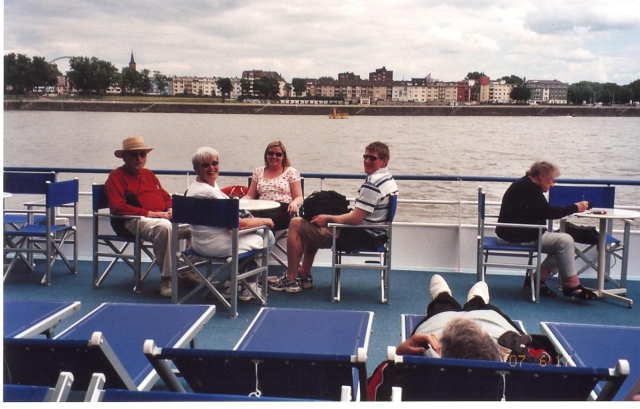 Rhine River--Linda (Roberts) Sitton, husband John, daughter Gretchen, and son-in-law Tom Hoover