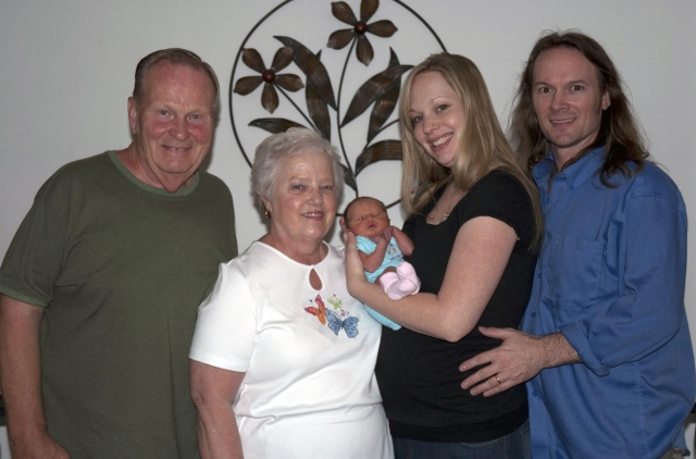 Curtis Melhus family:  Curtis, Wife Nancy, Granddaughter Ansley, Daughter in law Katie and son Kenneth.