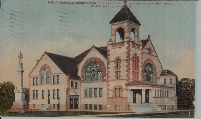 Central Christian Church & Spanish-American War monument