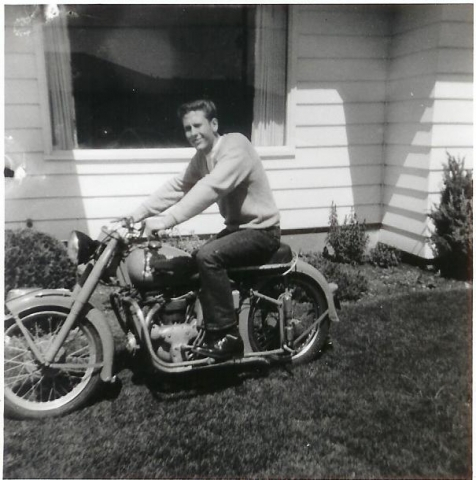 Gary Buttice on his Indian
 