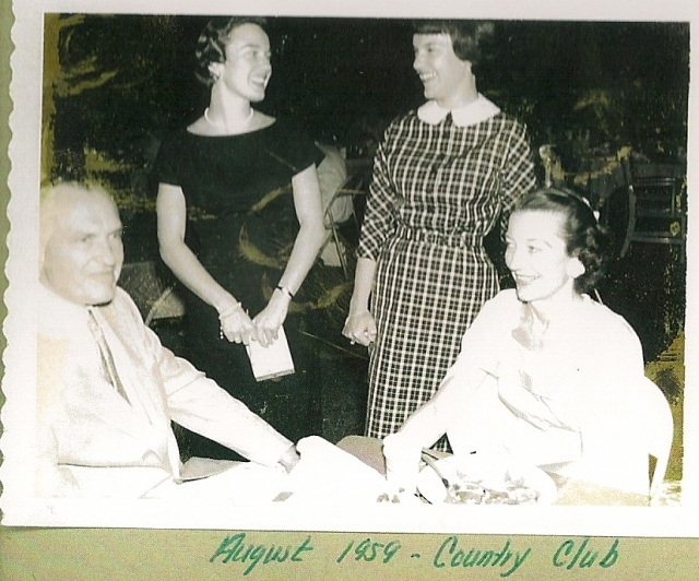 Judy Durand, Elaine Logan, and Mr. and Mrs. Logan  