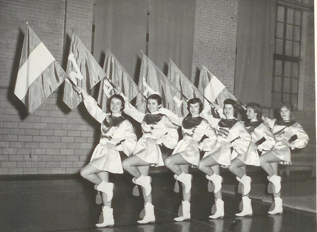 Flagswingers 58-59
Judy Durand, Lynn Davison, Elaine Logan, Patty Herring, Marilyn Brueggemeier, Sharon Weybright