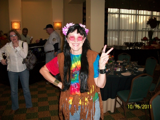 Carolyn House Fohl at the dance.  Jeanette Waldrop and Jimmy Dickey in the background