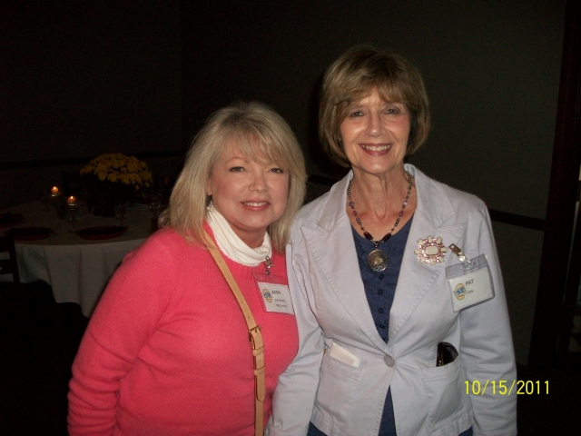 Ann McBride McDaniel and Pat Freeman Little at the brunch