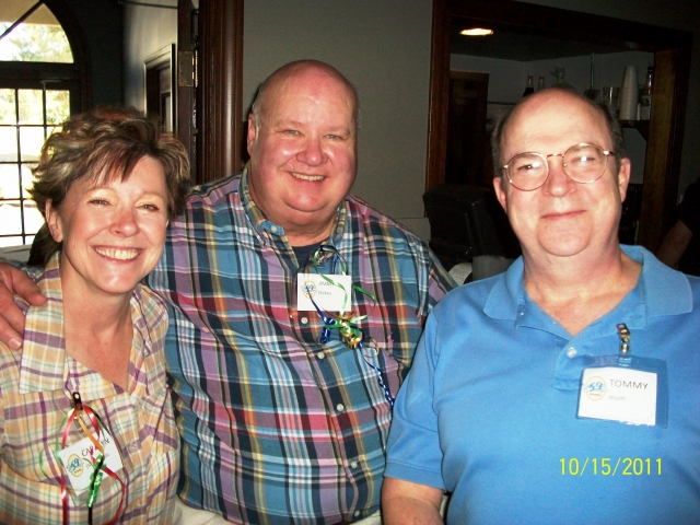 Carolyn House Fohl, Jimmy Dickey, and Tommy Wyatt at brunch