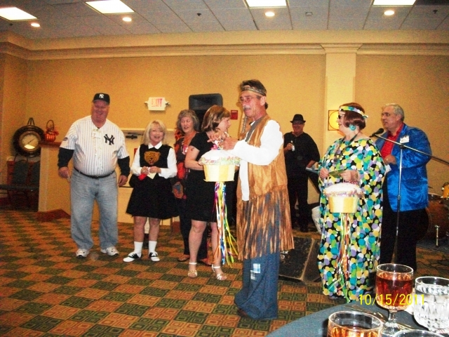 Dickey Glisson takes first place for his costume at the Birthday Bash
