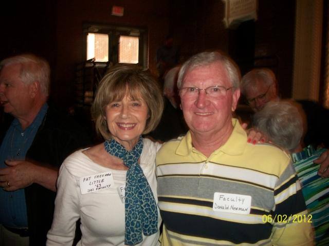 Former faculty members Pat Freeman and Donald Newman