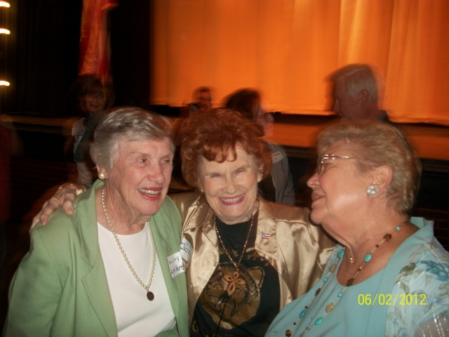 Edyth Worthy, Doris Freeman, and Classmate