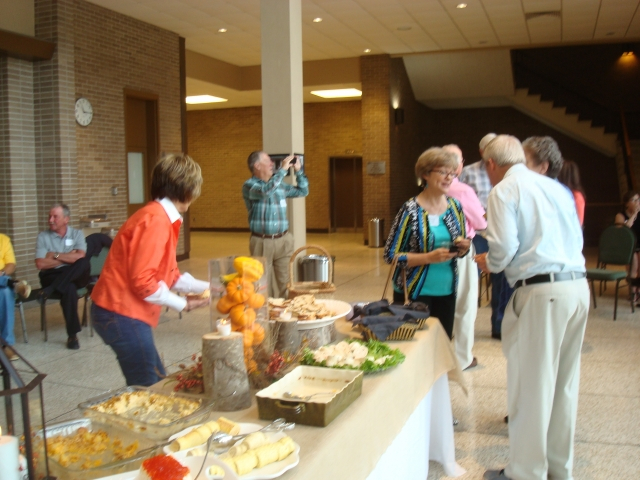 Pat Little, Jimmy Hoppers, Diane Measells Jones at the Brunch