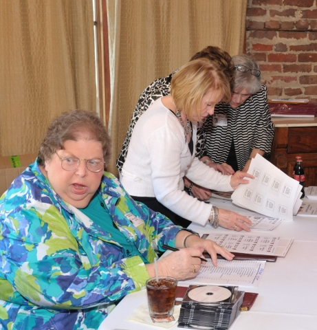 Checking names: Mary Moffett Hufford, Judy Yarbrough Boyett, Joelle Reese Gibson, Johanna Fitzpatrick Habisreitinger