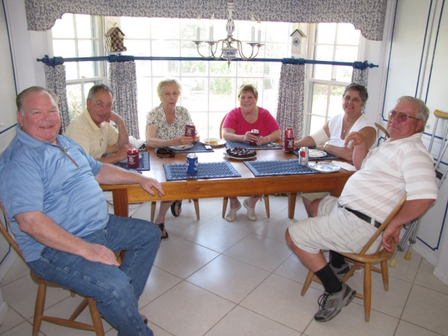 Jim King, Andy Granuzzo, Mary Ellen Gillmore Granuzzo, Joyce King, Lelice Davis Newcomb, Wendell Newcomb