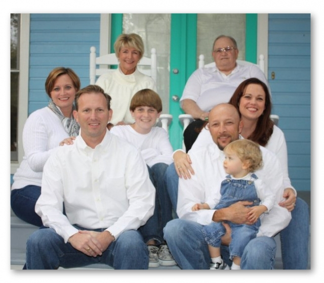 P. J. and Sheila Phillips Smith and family. November 2009.