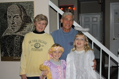 Ken and Betti Pool with granddaughters Nicole and Allison Holloween 2012