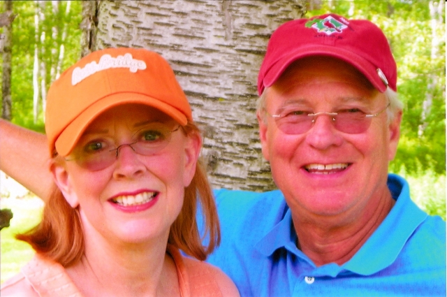 Patti and John on golf junket 2011; married 46 years.