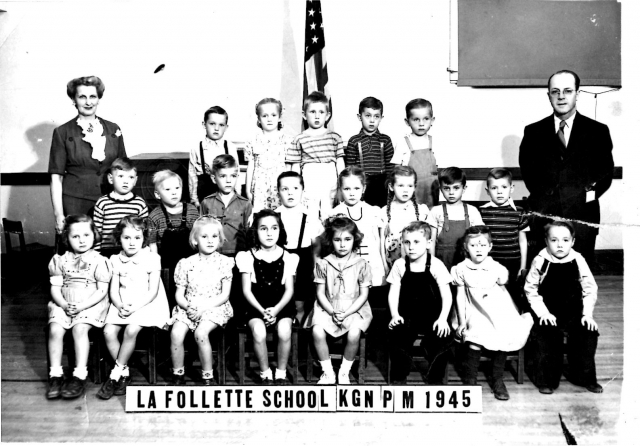 Lafollette School kindergarten, 1945