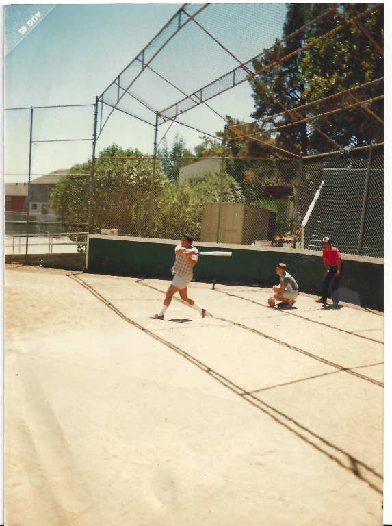 Westmoor Softball / Picnic, maybe 1986 at San Anselmo park.