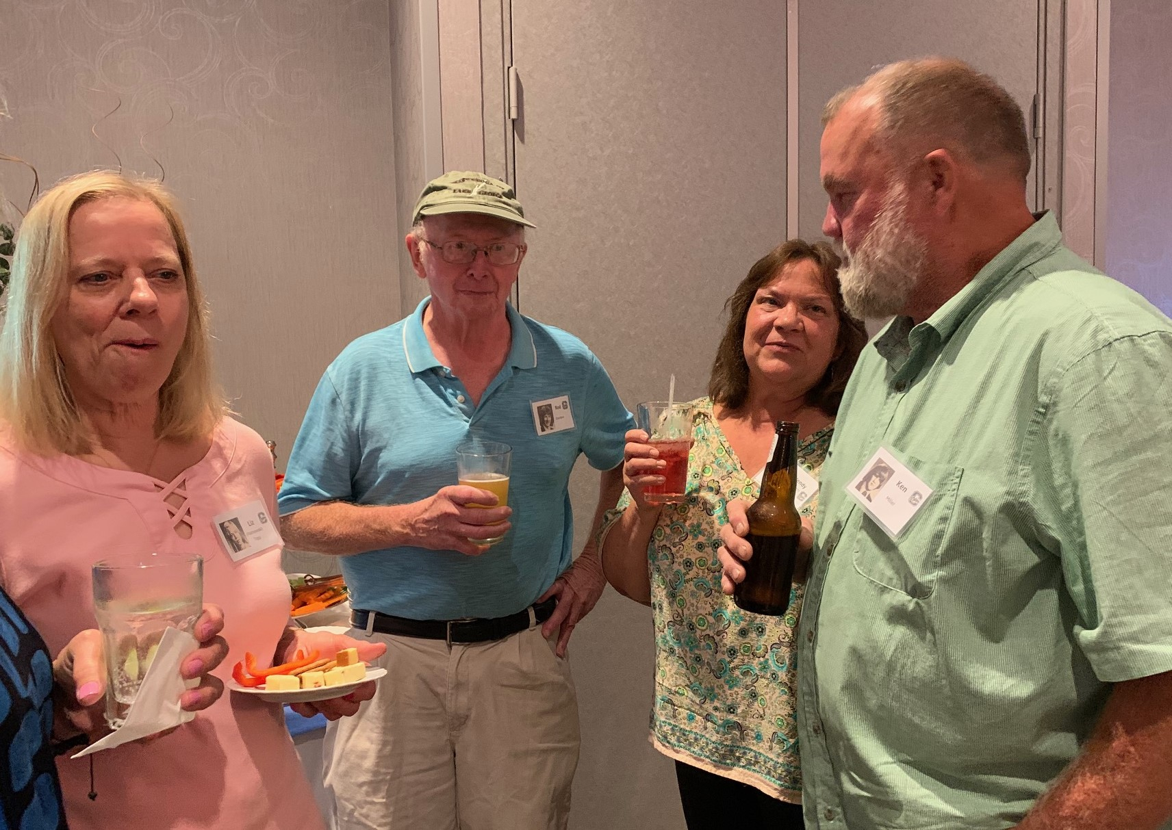 Liz (Palmowski) Topp, Rod Stanford, Wendy (Slocum) and Ken Miller