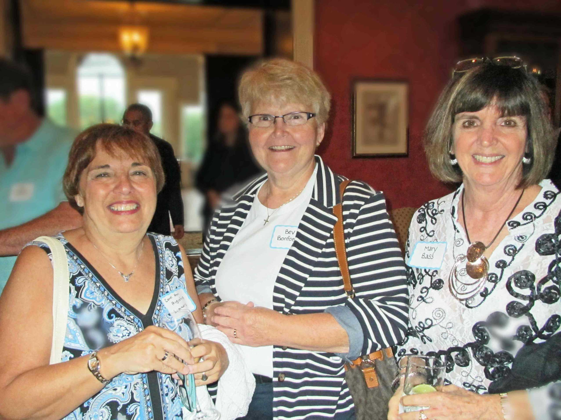 Carol Ann Augustus, Bev Bonfoey, and Mary Bass