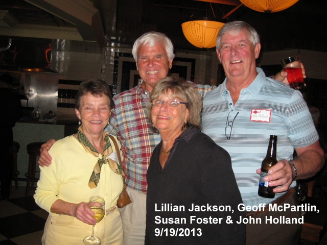 Lillian Jackson, Geoff McPartlin, John Holland, and Sue Foster (jims wife)