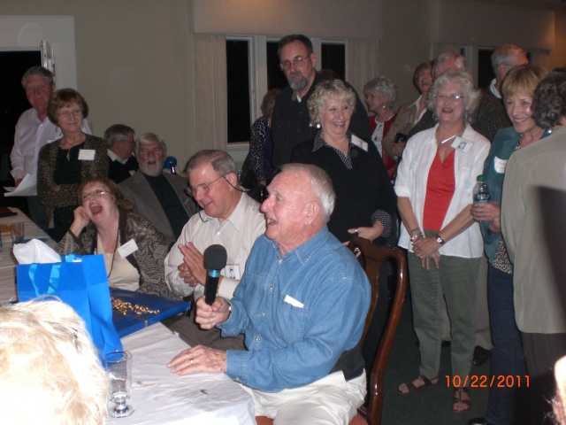 Tipp Goza is Presented with Print of Avondale