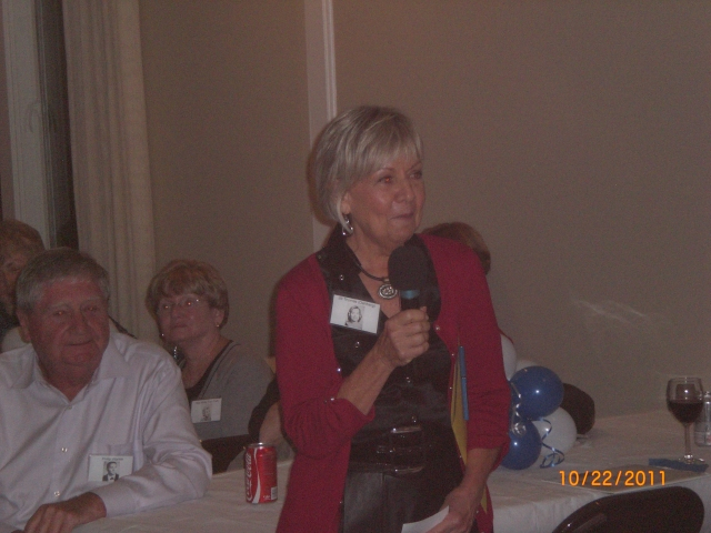 Jill Dahlberg Presents Kurt Dowd with Certificate of appreciation