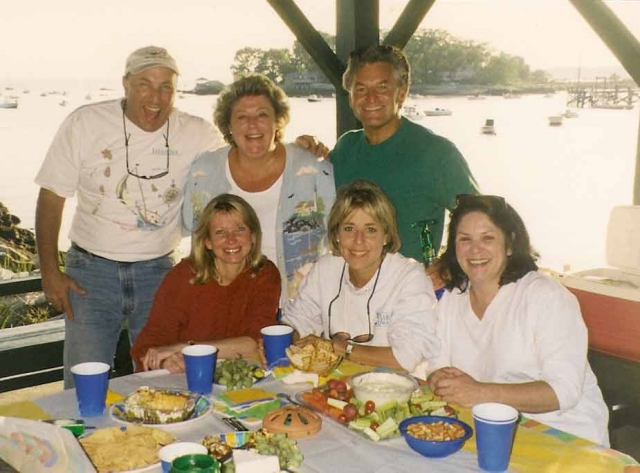 Steve Verses, Lauren Fair, Nancy Verses, Josie Mullen, Tim Potts, Jordy Perry...Pear Tree Point Beach 1999.