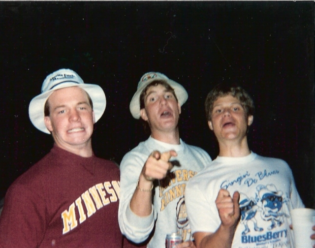 Bob, Troy & Mark at Lauras senior party.