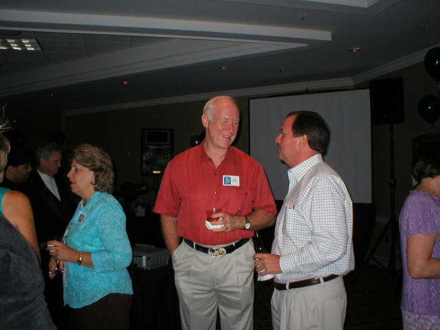 Beth and Richard Hayslett with Phil Houston