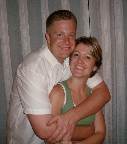 My son Brandon and his wife Kari. They have been married for 5 years.