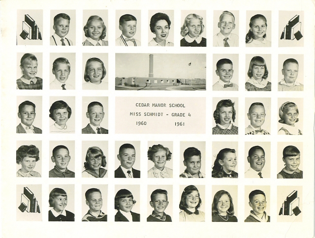 Cedar Manor Elementary 1960 - 1961 Grade 4 Miss Schmidt