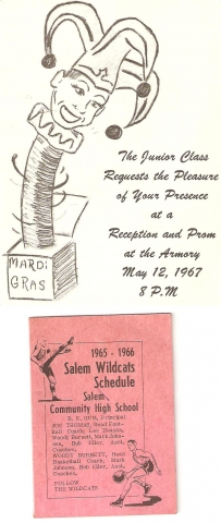 Junior Prom Invitation / Wildcat Schedule