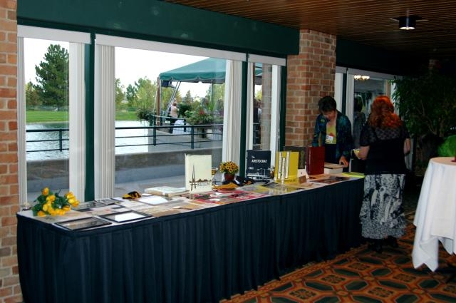 Memorabilia table at the Inverness Friday night.
