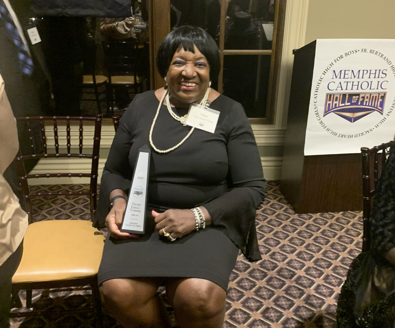 2023 Hall of Fame Awards Dinner: Memphis Catholic Hall of Fame Inductees Telise Ezell-Turner family and friends