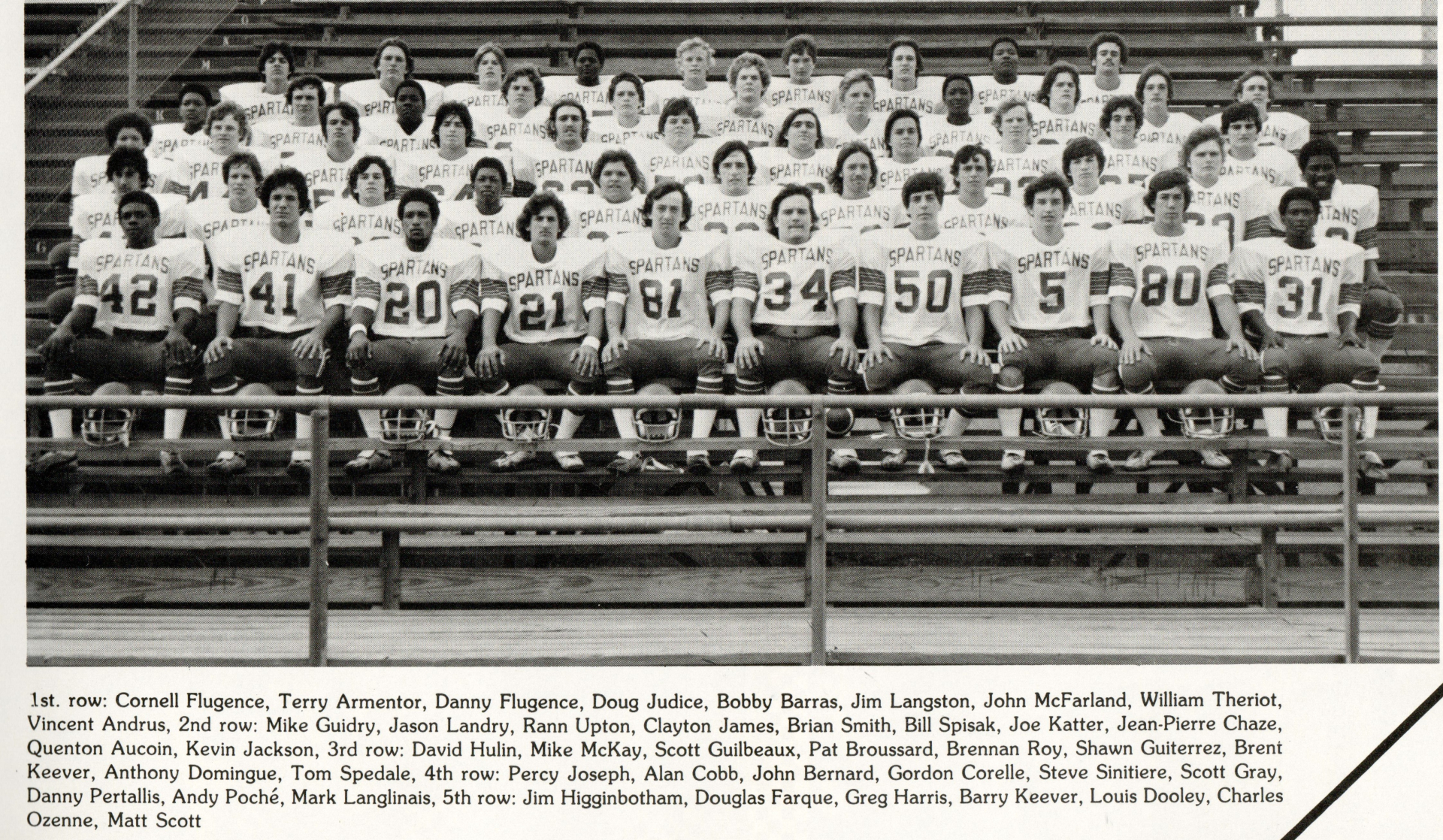 Varsity Football 1980