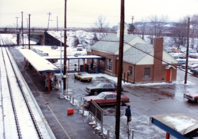 The old Westwood Train Station in the 70's