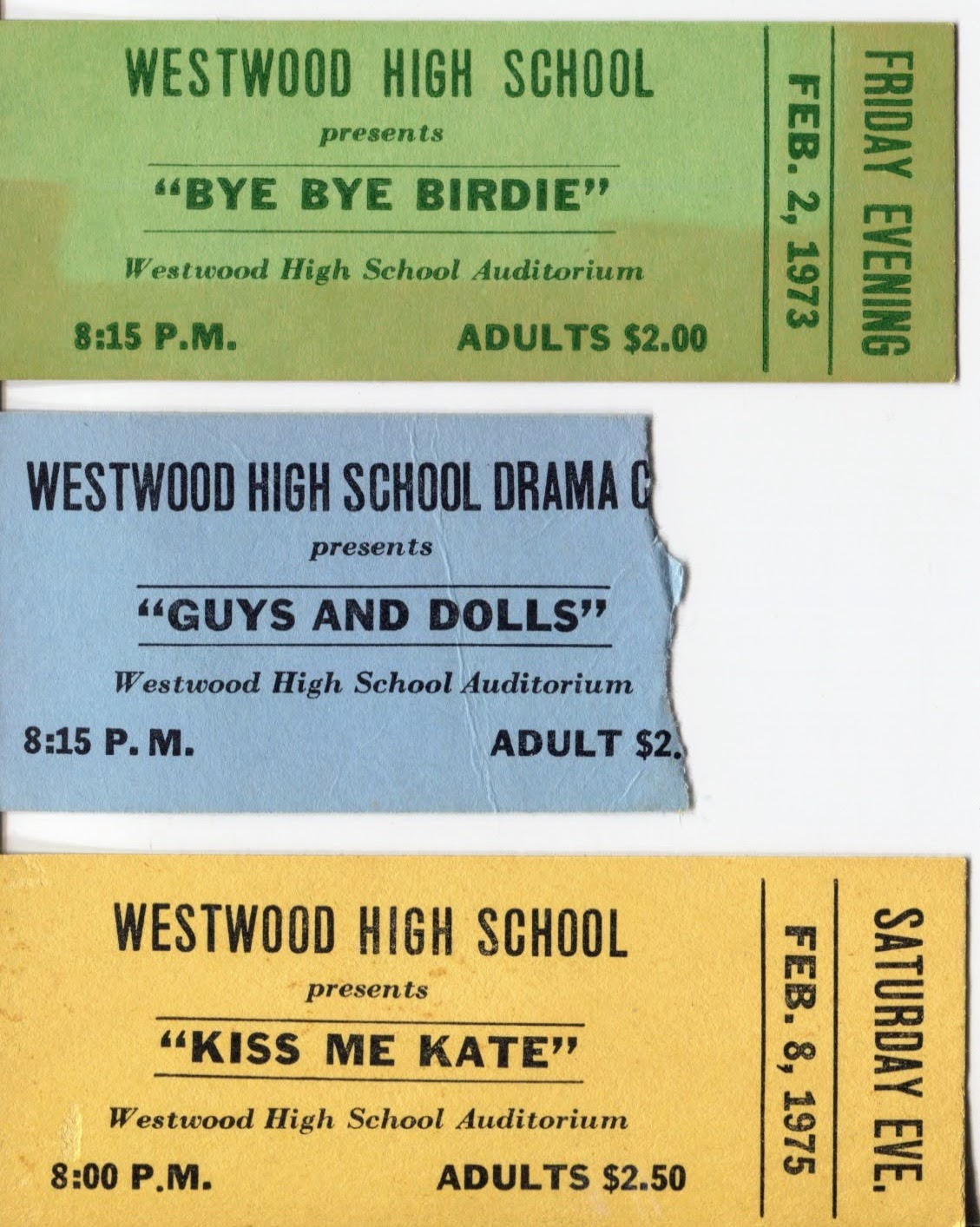 Drama Club Musicals Tix