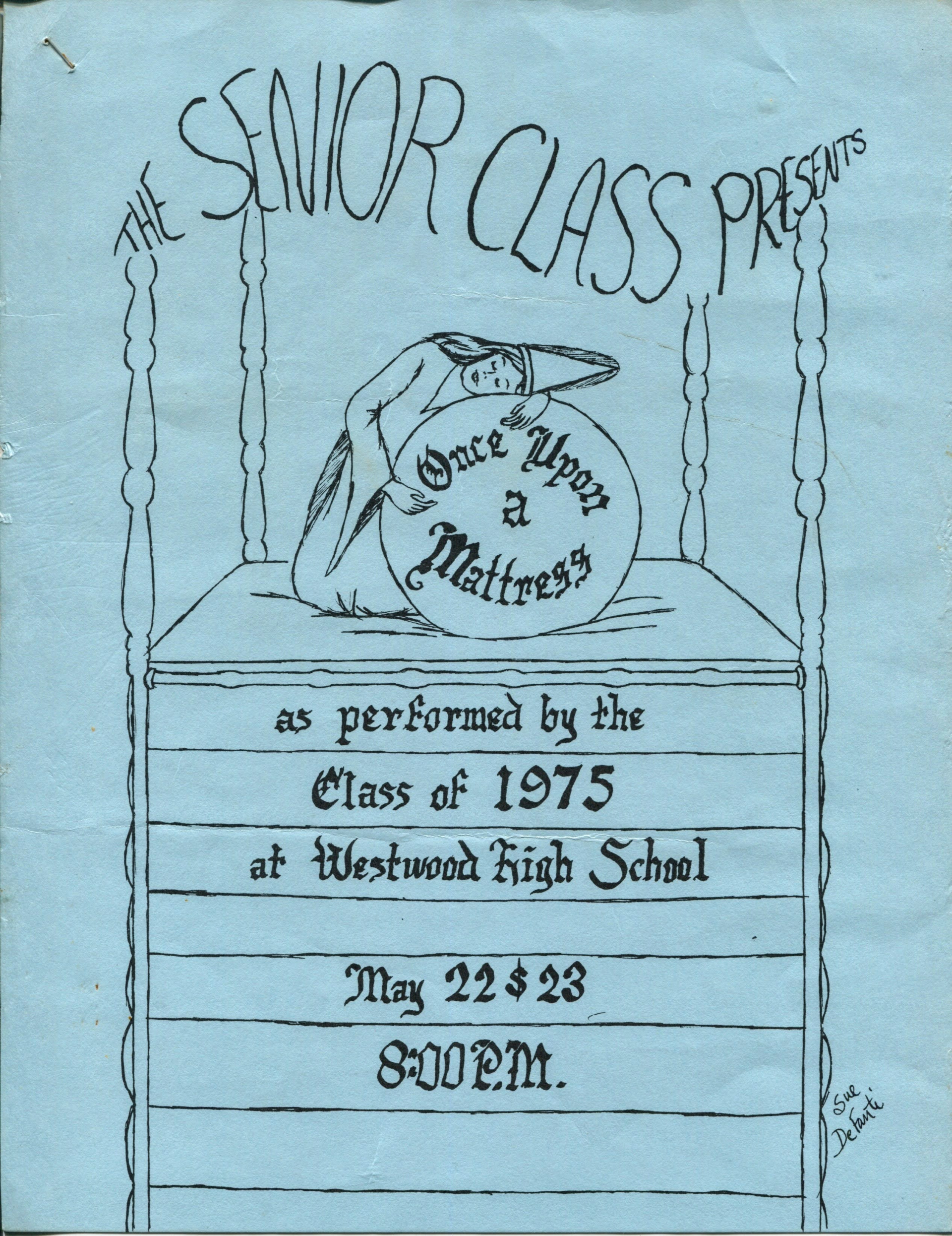 1975 Class Play "Once Upon a Mattress"--program