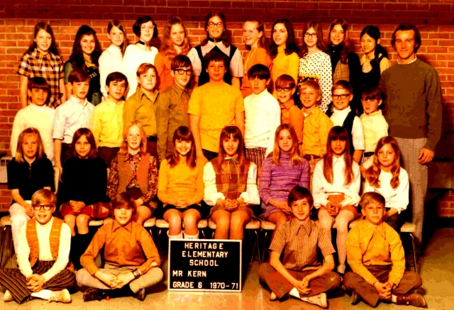 Heritage Elementary - Grade 6
Margaret Morgan, Pat Frey, Yvonne Gormel, Beth Gerwig, Gina Guthrie, Loreen Leedy, Dori Thompson, Wanda Nichols, Kathy Zackmann, Linda Demo, Nancy Kim, Fred Kern // Mike Mazzarelli, Dan Becker, Harold Bodenzak?, Steve Dresse