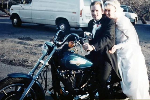 Brooke & I on our wedding day, Feb.12-94