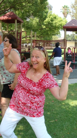 My buddie - Cheryl - she makes me feel like we are back in high school every time I see her - love ya, Moni.