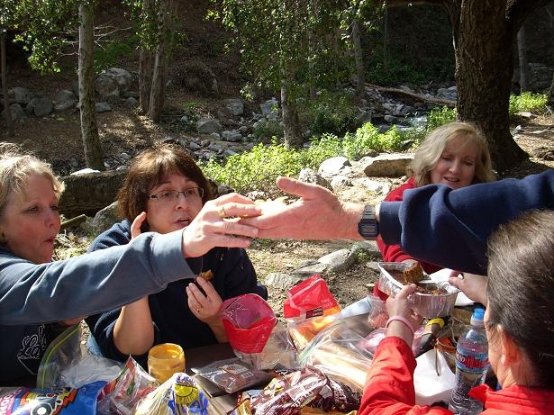 Cristy talking...a common sight. I love it! 